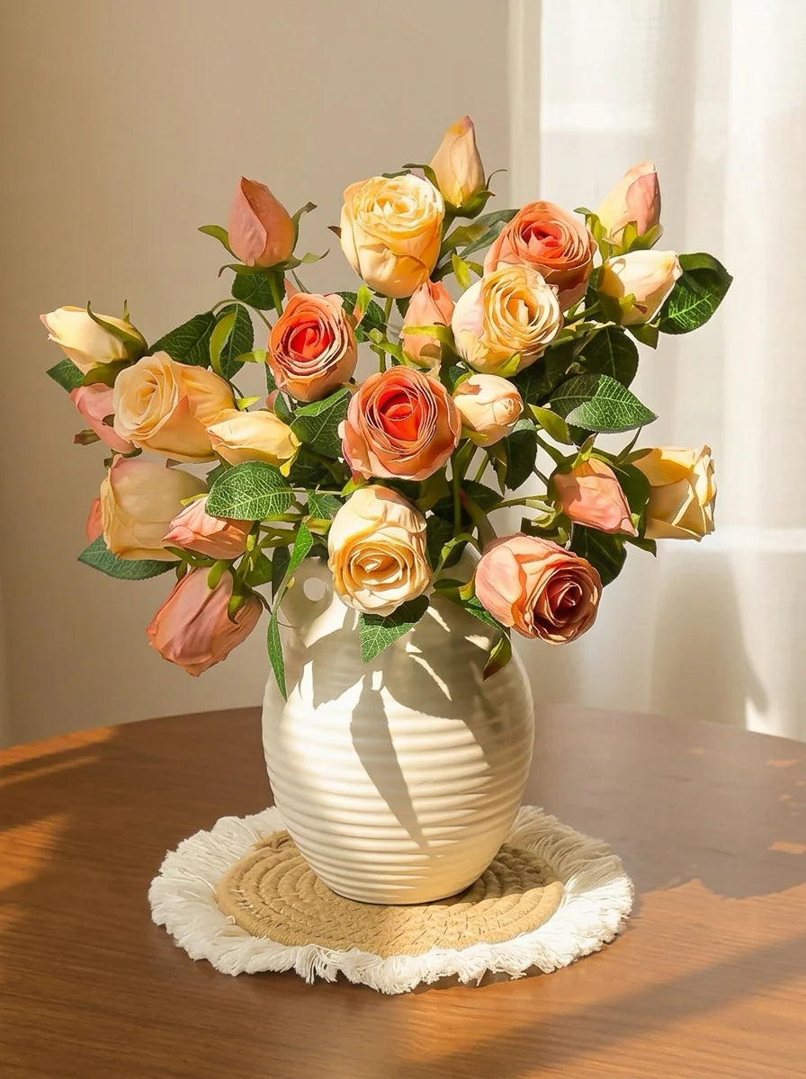 Künstliche Blumenarrangement in Blush Romance Pink Hortensie – Chavanic
