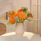 Vintage flauschige Sonnenblume Kunstblumenarrangement
