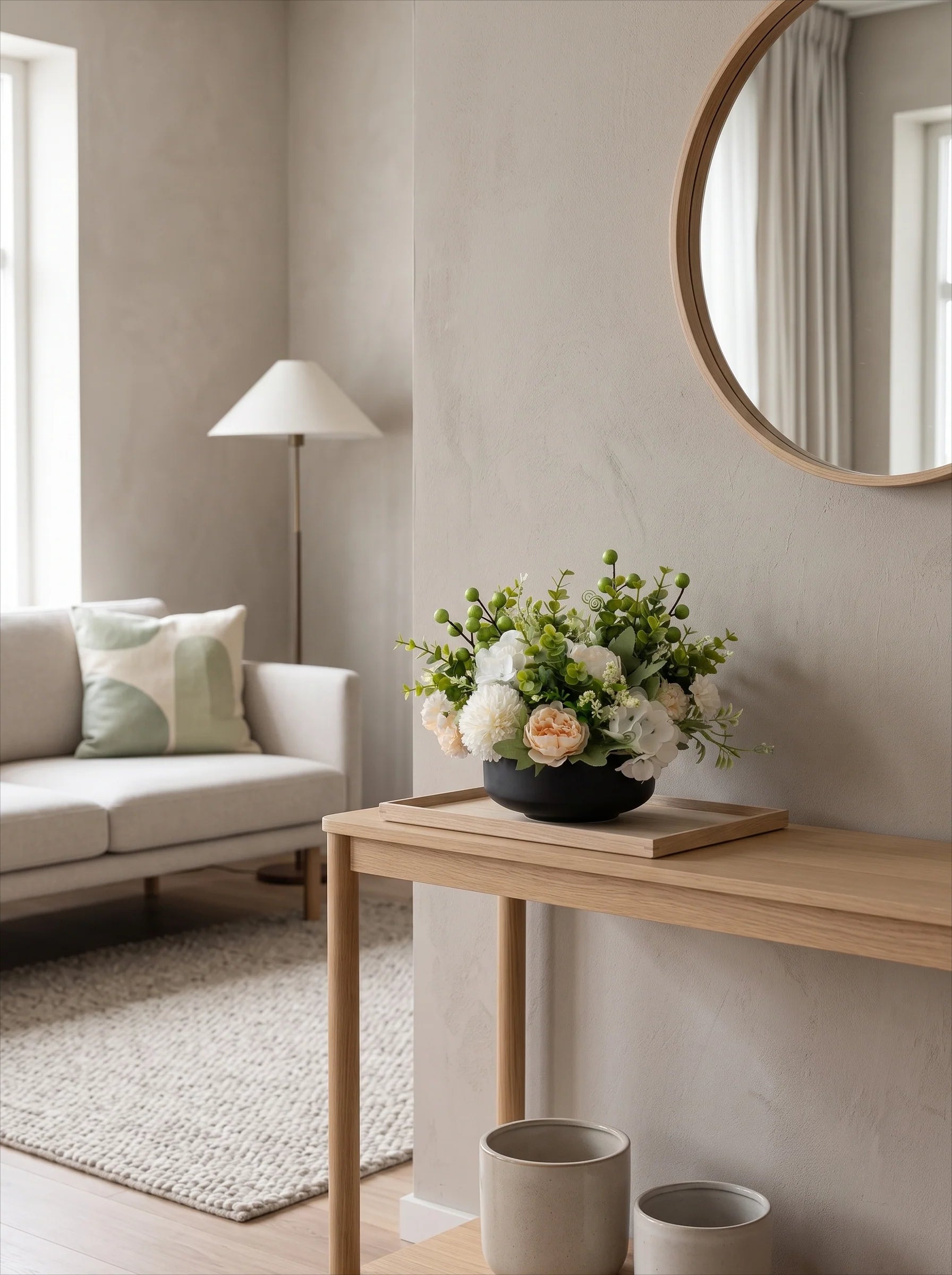 Luxury Nordic Summer-Fresh Blooms Artificial Floral Arrangement
