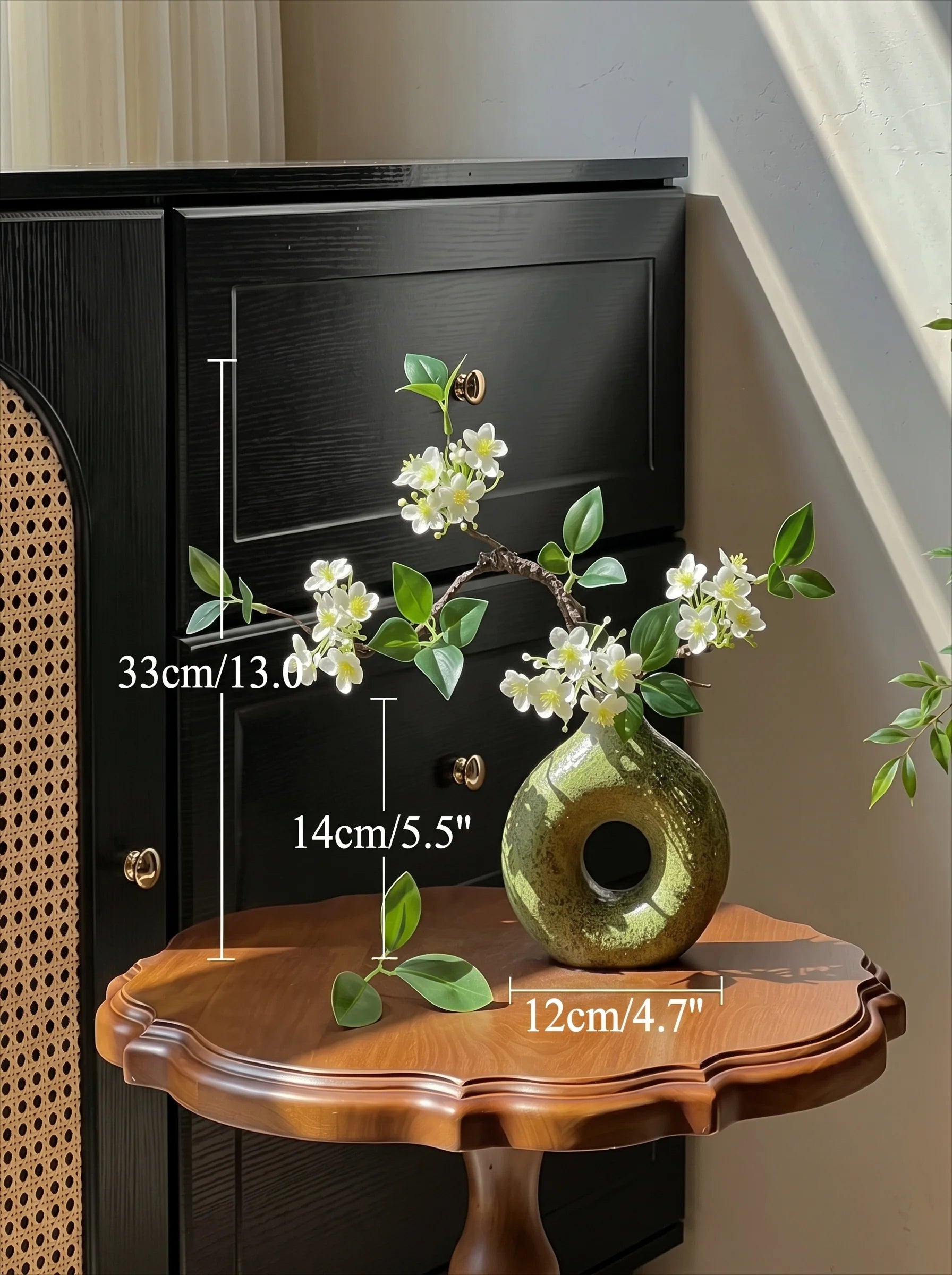 Luxury Minimalist Faux Spirea Blossom Artificial Floral Arrangement