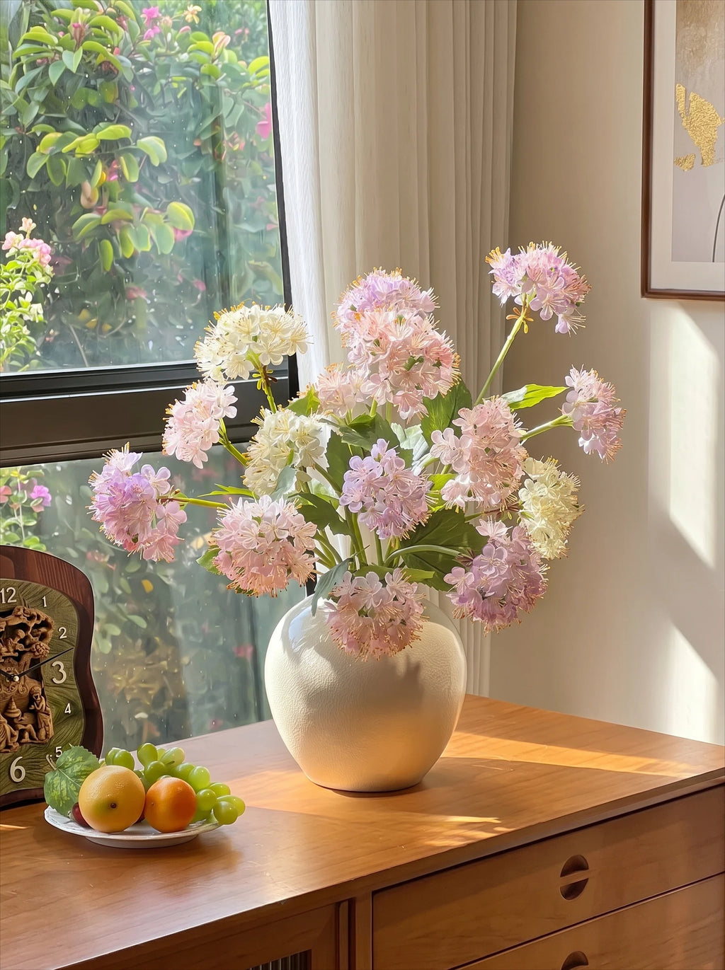 Pastel Whisper Hydrangea Faux Floral Bouquet