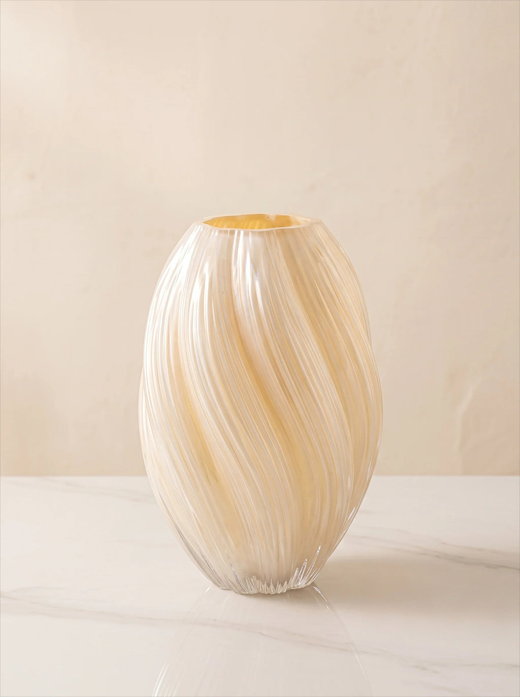 Ripple Art Glass Vase