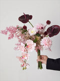 Misty Blush Wabi-Sabi Vase Faux Floral Arrangement