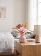 Ethereal Blush Dahlia Nook Faux Floral Arrangement