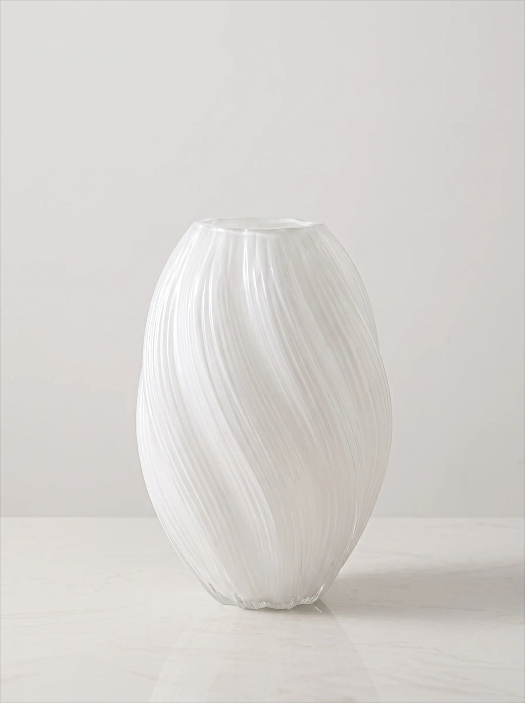 Ripple Art Glass Vase