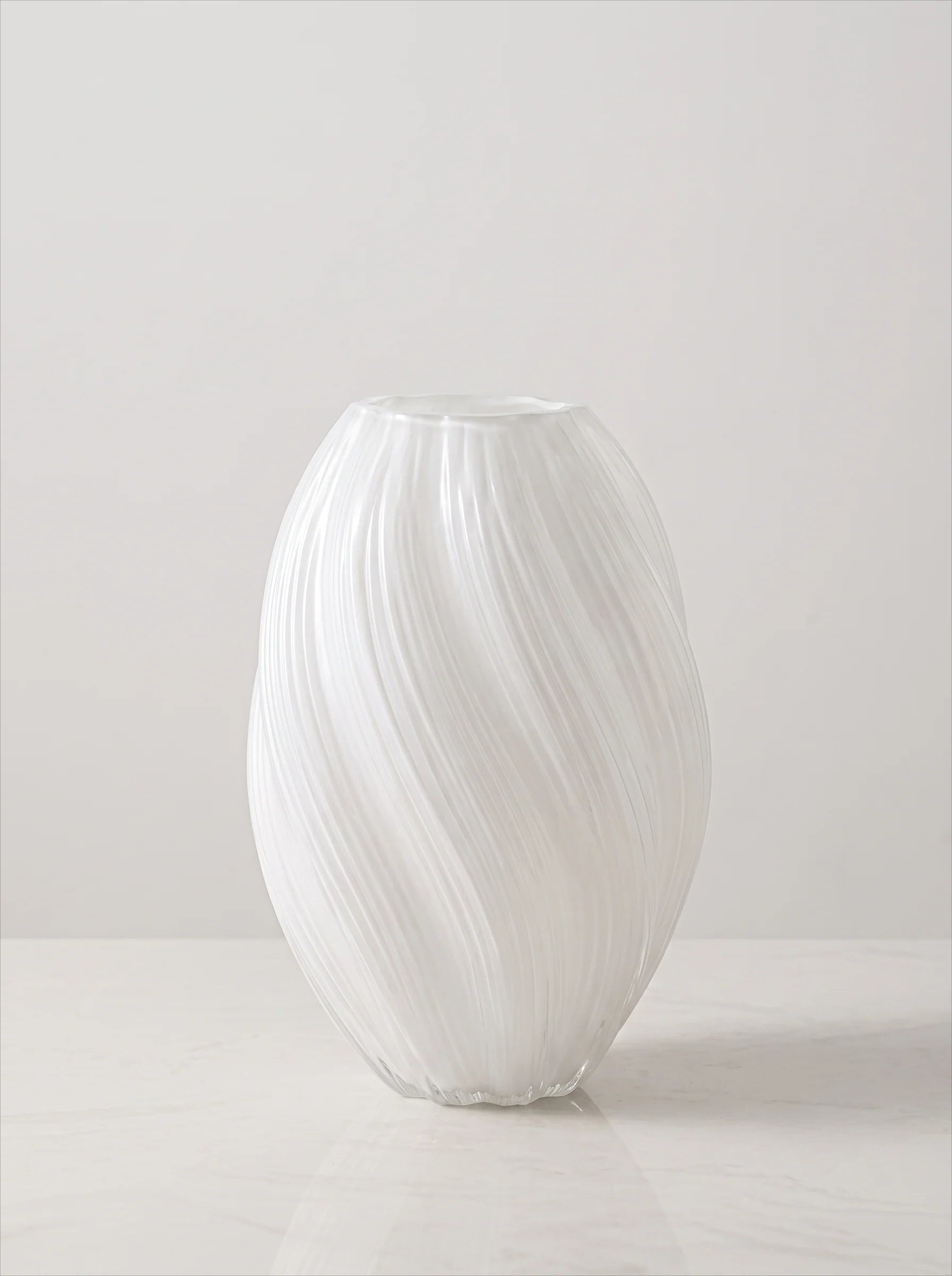 Ripple Art Glass Vase