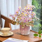 Minimalistisches Blush-Jasmin-Topf-Kunstblumenarrangement