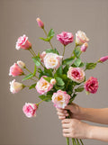 Elegant Blush Lisianthus Artificial Floral Arrangement