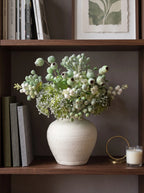 Elegant Green Faux Blueberry & Berry Branch Arrangement