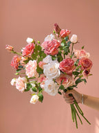 Blush Rose Symphony Artisan Faux Floral Arrangement