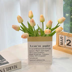 Ethereal Blush Tulip Faux Floral Arrangement