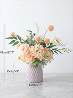 Nordic Blush Peony Hydrangea Artificial Floral Arrangement