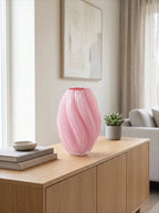 Ripple Art Glass Vase