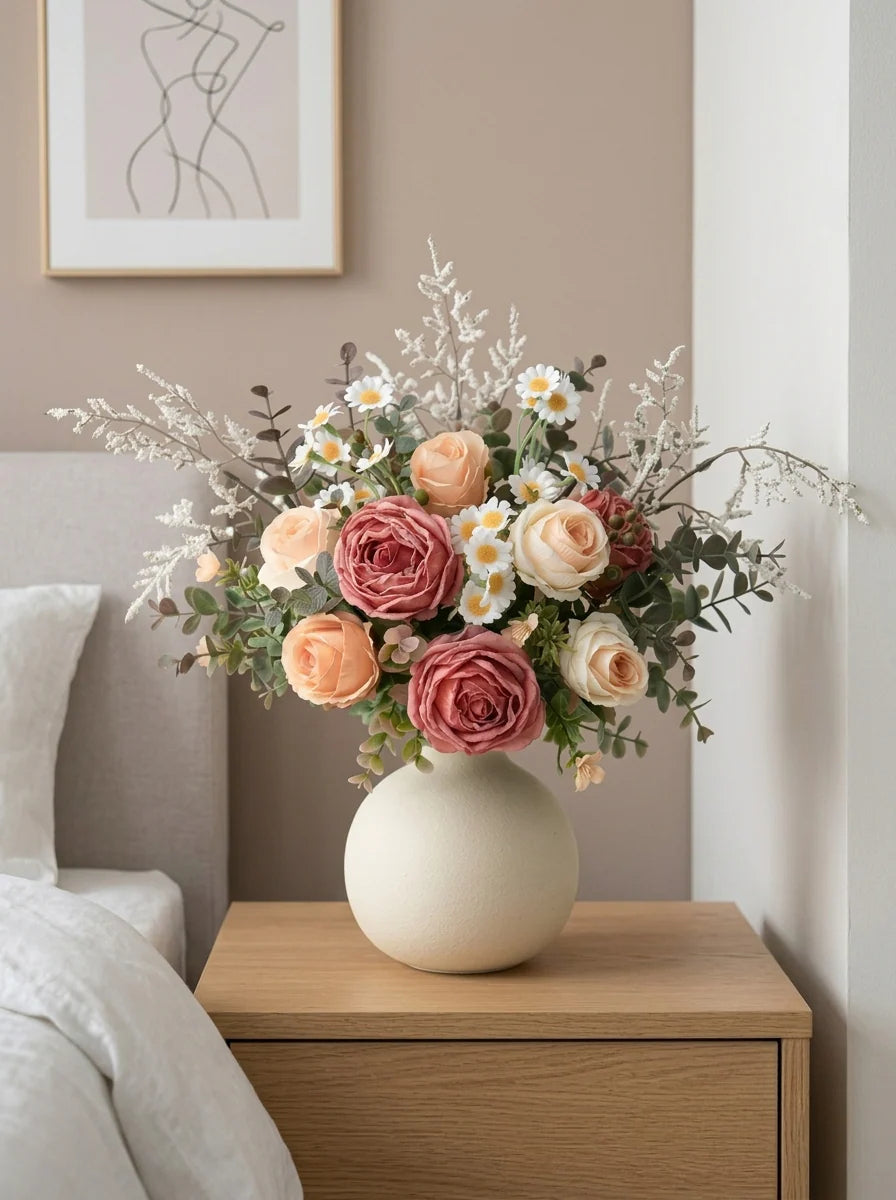 Luxe Blush Serenity Ensemble Faux Floral Arrangement