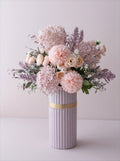 Faux Floral Arrangement - Pink & Purple Mixed Blooms