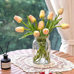 Ethereal Blush Tulip Faux Floral Arrangement