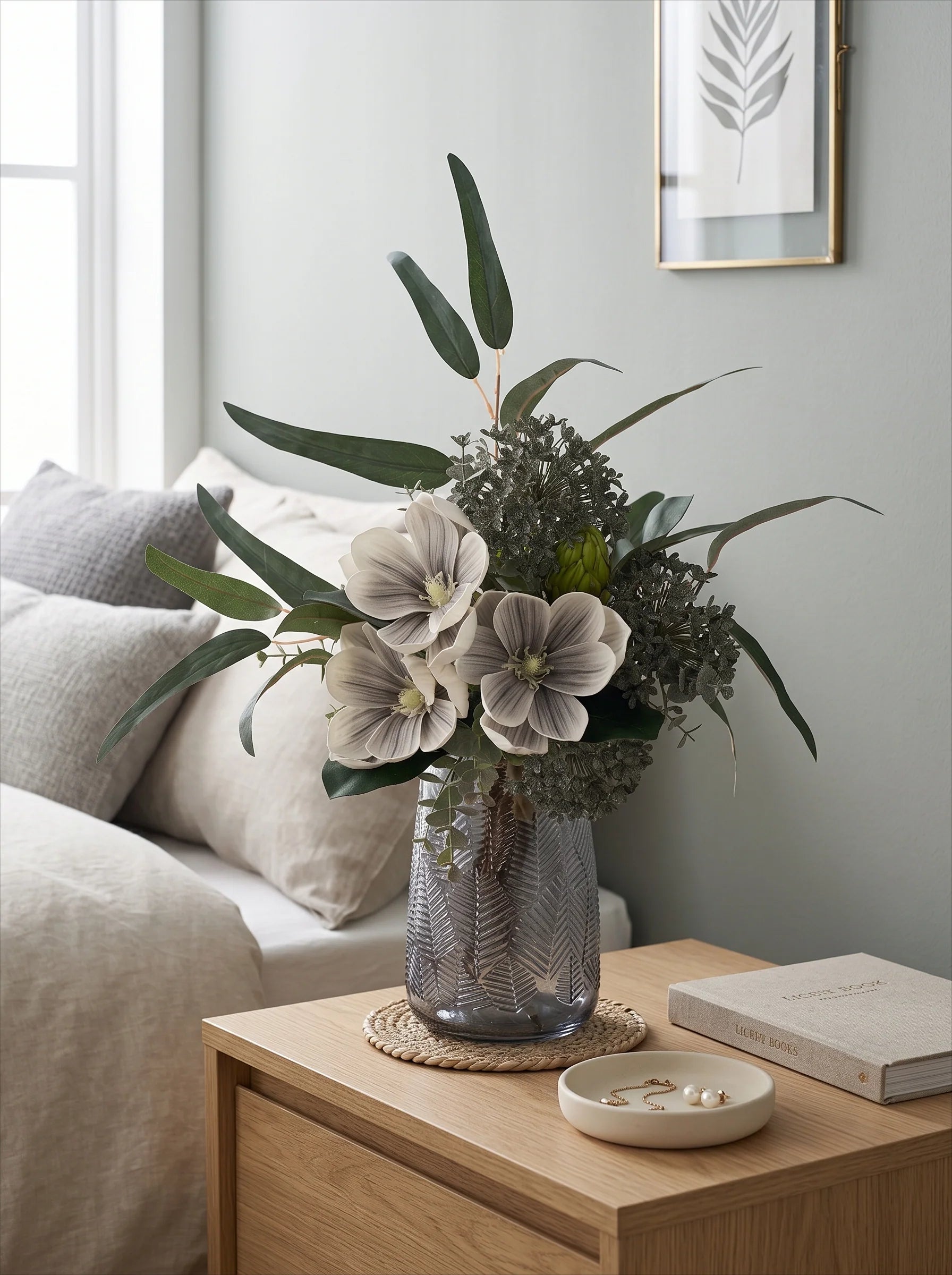 Elegant Magnolia Artificial Floral Arrangement