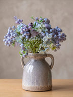Elegant Blue-Purple Faux Blueberry & Berry Branch Arrangement