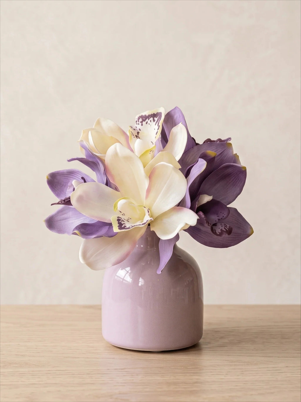 Lavender Cymbidium Faux Floral Arrangement