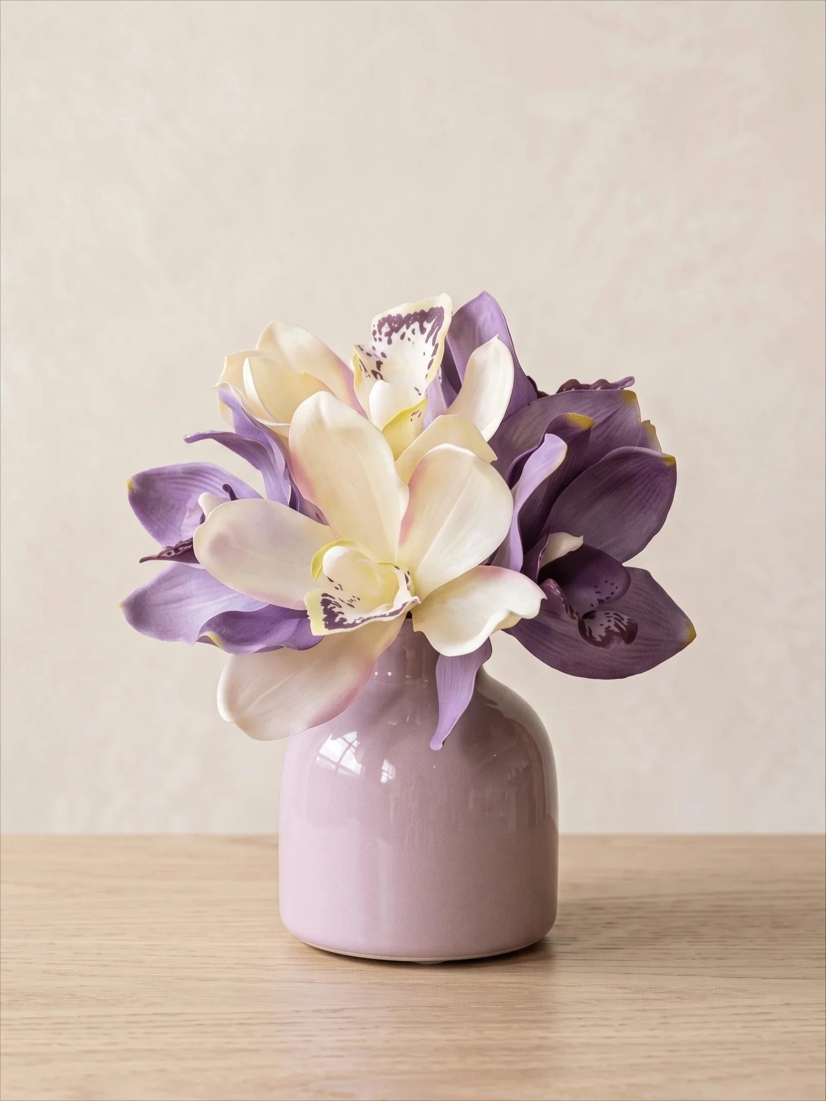 Lavender Cymbidium Faux Floral Arrangement