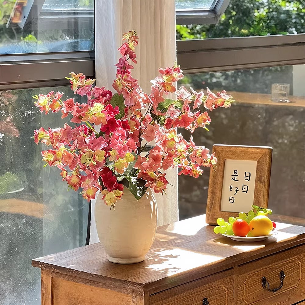 Blush Hydrangea Opulence Artisan Faux Floral Arrangement