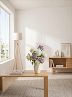 Lyxig Real-Touch Vit Hortensia Elegant Konstgjord Blomsterarrangemang