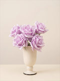 Faux Rose Arrangement - Lavender Rose (5 Stems / 5 Roses)