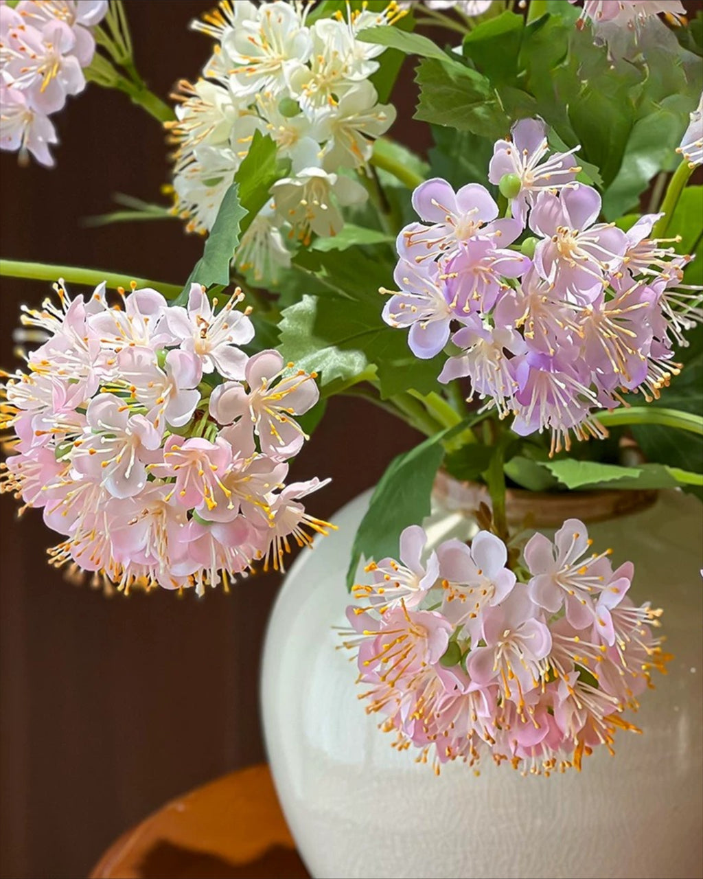 Pastel Fluister Hortensia Faux Bloemenboeket