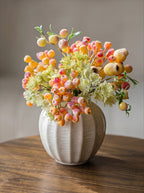 Elegantes Orange-Töniges Künstliches Heidelbeer- & Beerenzweigarrangement