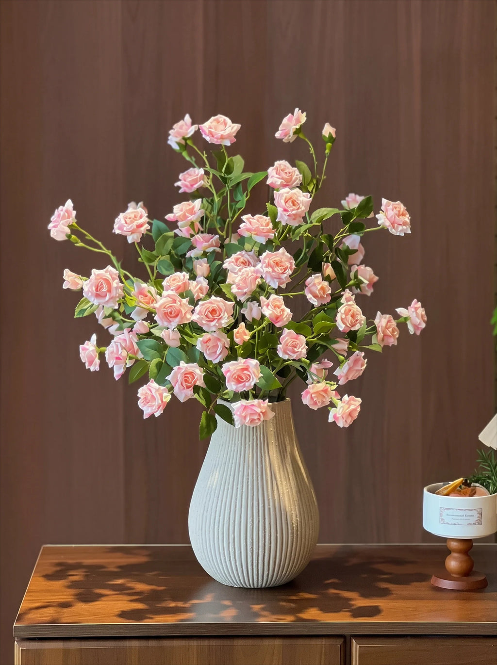 Blush Bubble Rose Künstliche Blumenarrangement