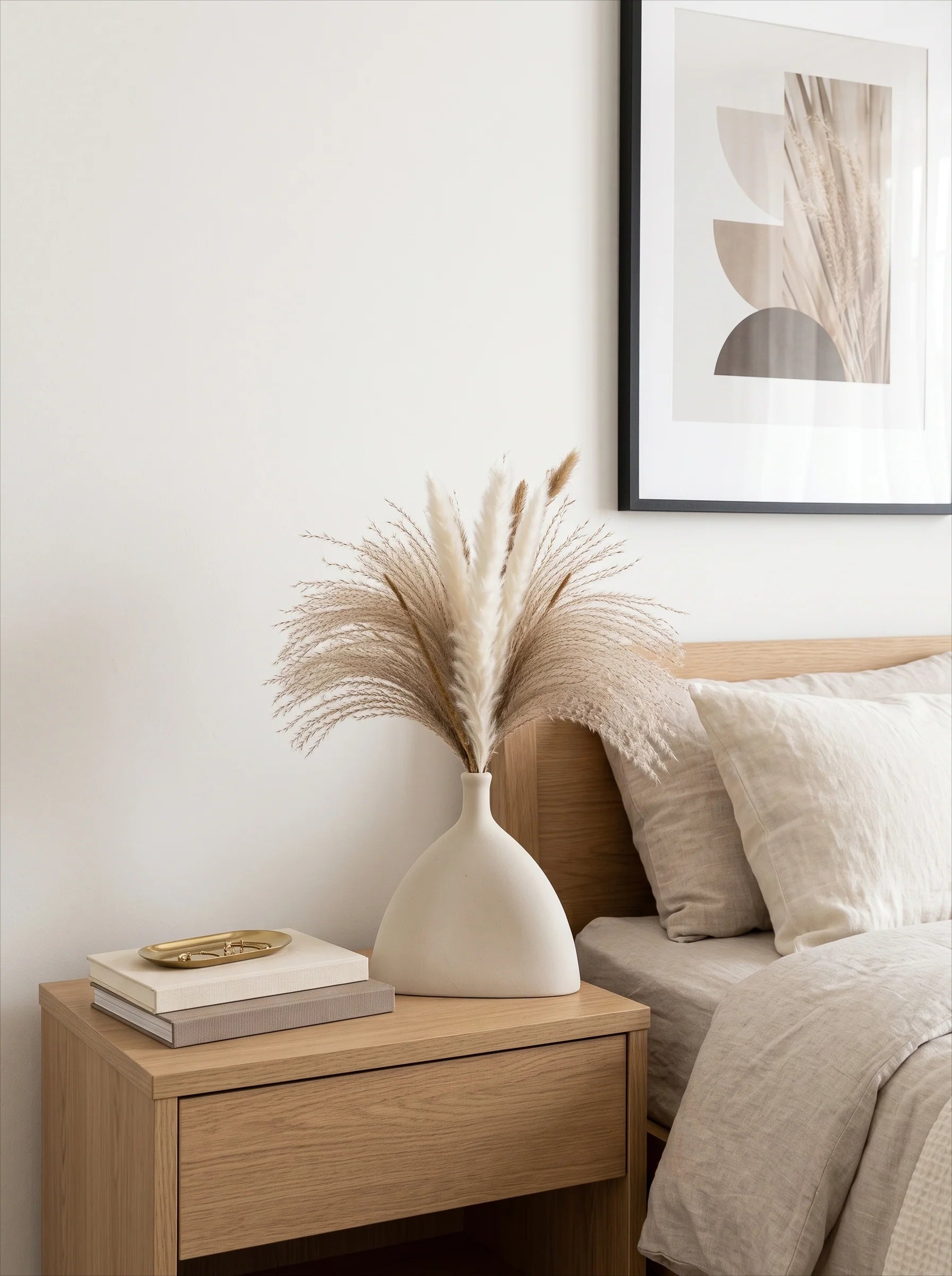 Luxury Nordic Fluffy Pampas Grass Artificial Floral Arrangement