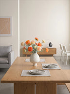 Ethereal Apricot Ranunculus Entryway Faux Floral Arrangement