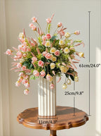 Französisches romantisches Rosen-Kunstblumen-Arrangement
