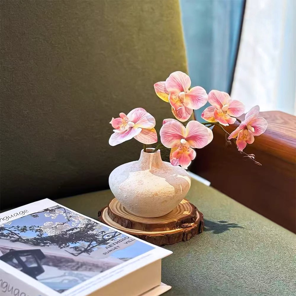 Soft Blush Phalaenopsis Faux Floral Arrangement