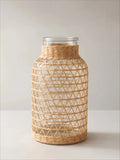 Woven Rattan Vase - Natural