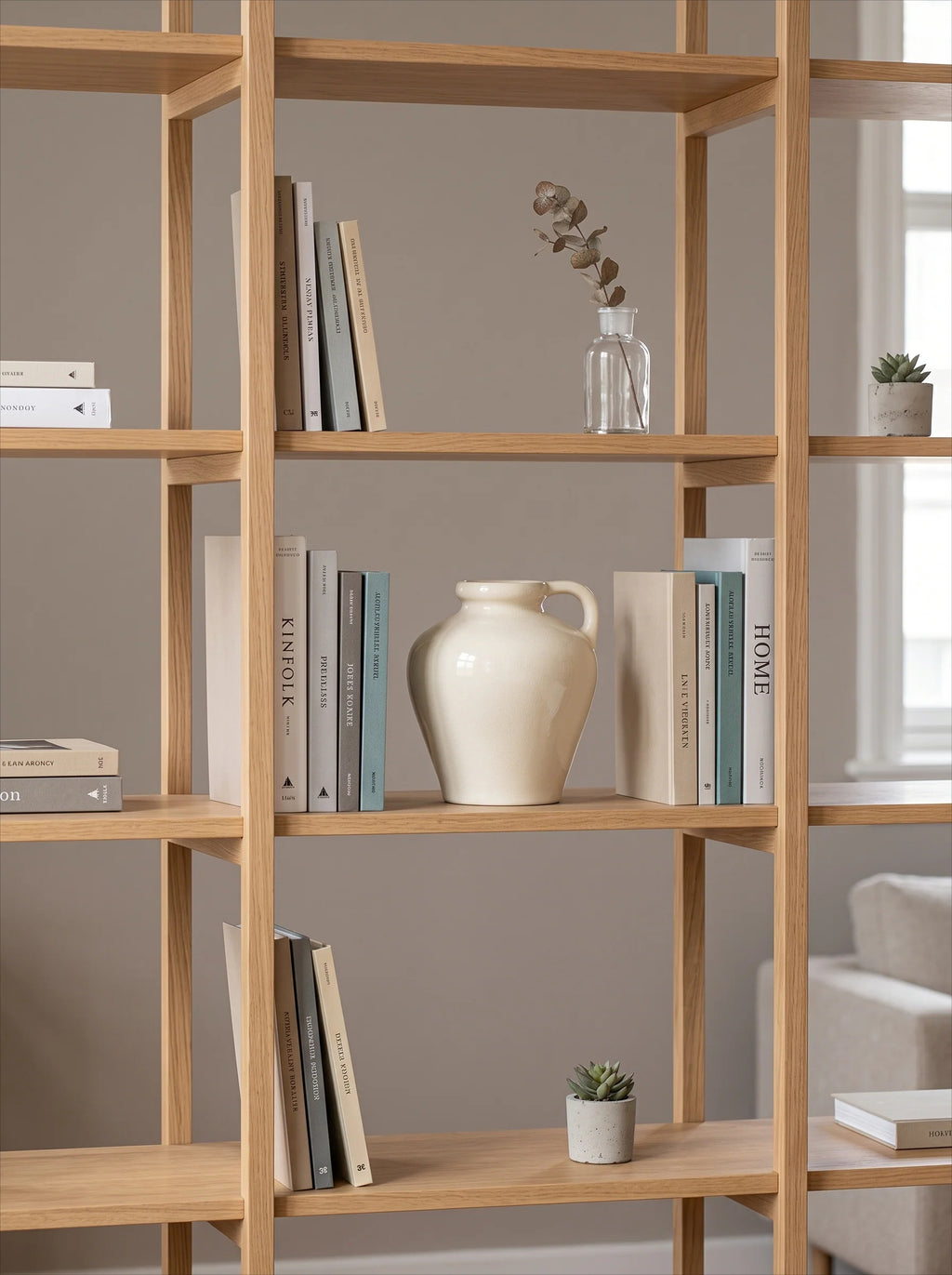 Minimalist Cream-Toned Ceramic Vase