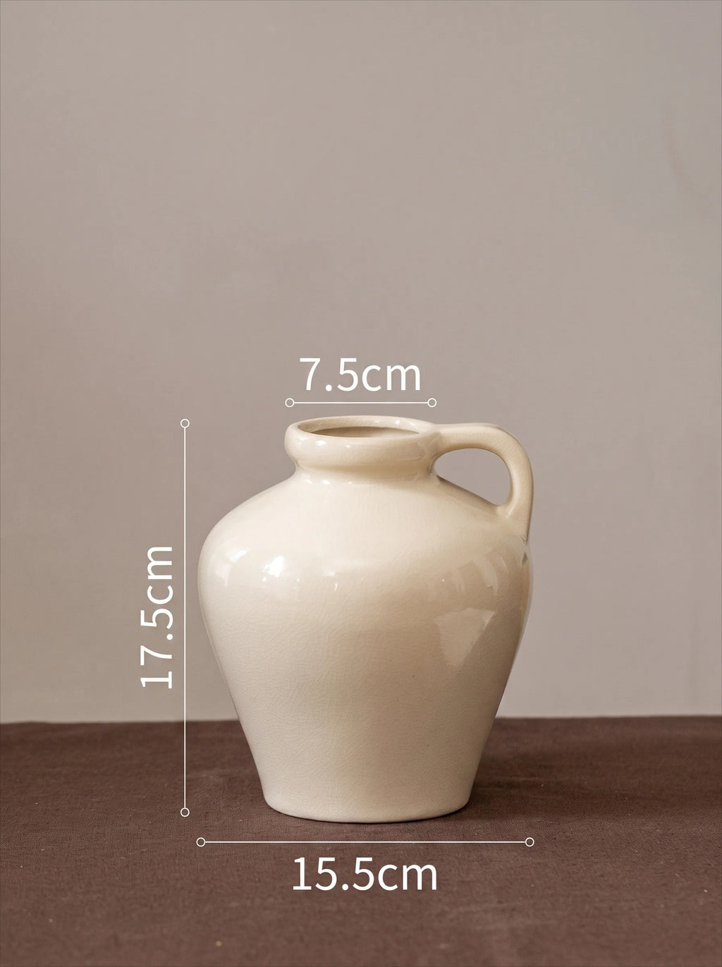 Minimalist Cream-Toned Ceramic Vase