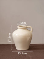 Minimalist Cream-Toned Ceramic Vase