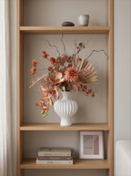 Vintage Terracotta Dried-Floral Faux Floral Arrangement