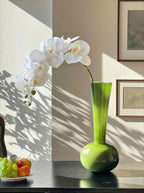 Elegante Witte Phalaenopsis Kunstorchidee Stengel