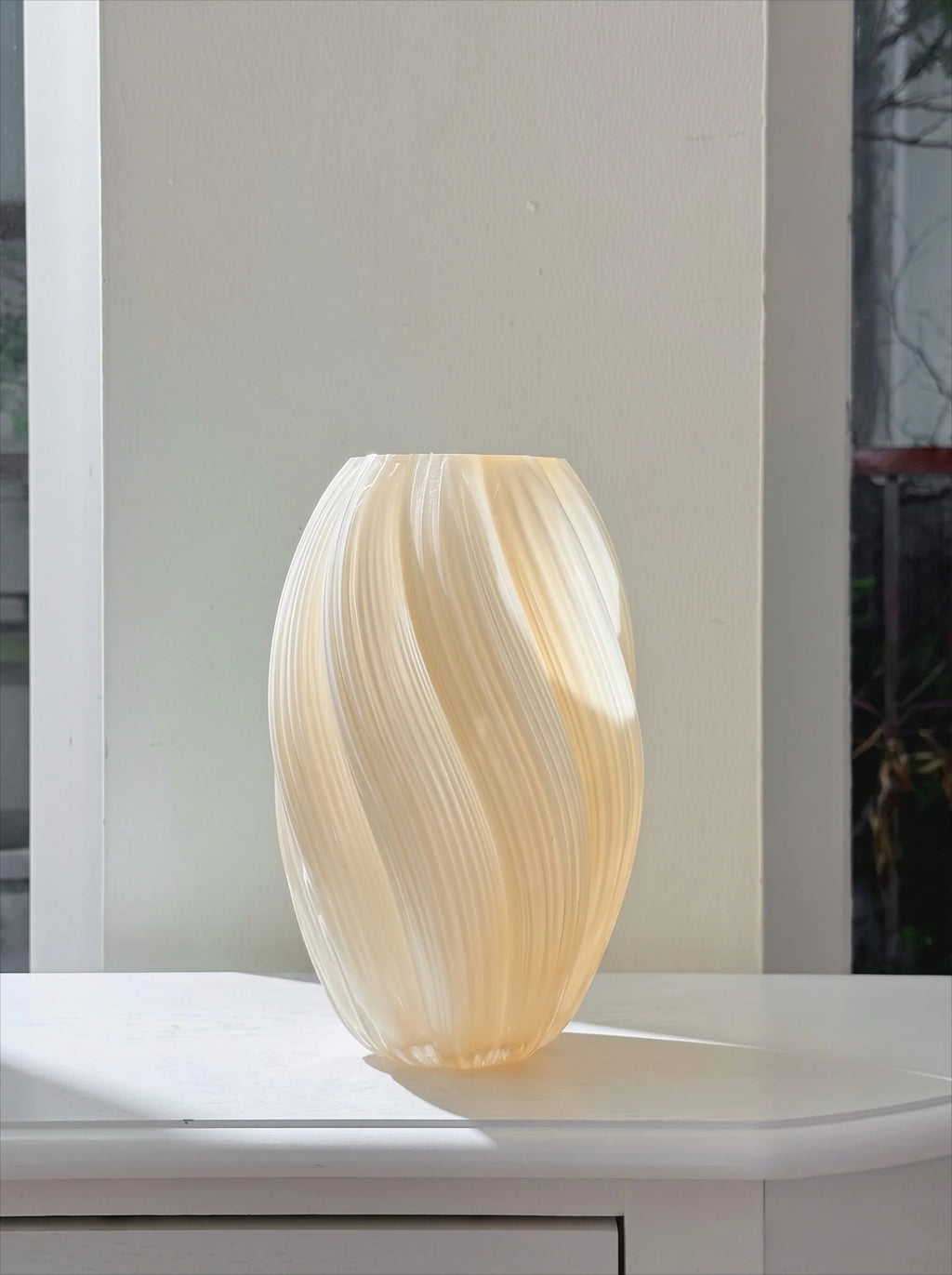 Ripple Art Glass Vase