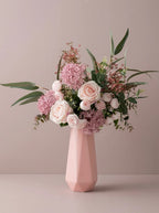 Luxury French Romantic Pink Rose Artificial Floral Arrangement
