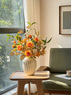 Ethereal Harvest Rose Ensemble Faux Floral Arrangement