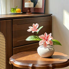 Serene Blush Magnolia Sculptural Silhouette Artificial Floral Arrangement