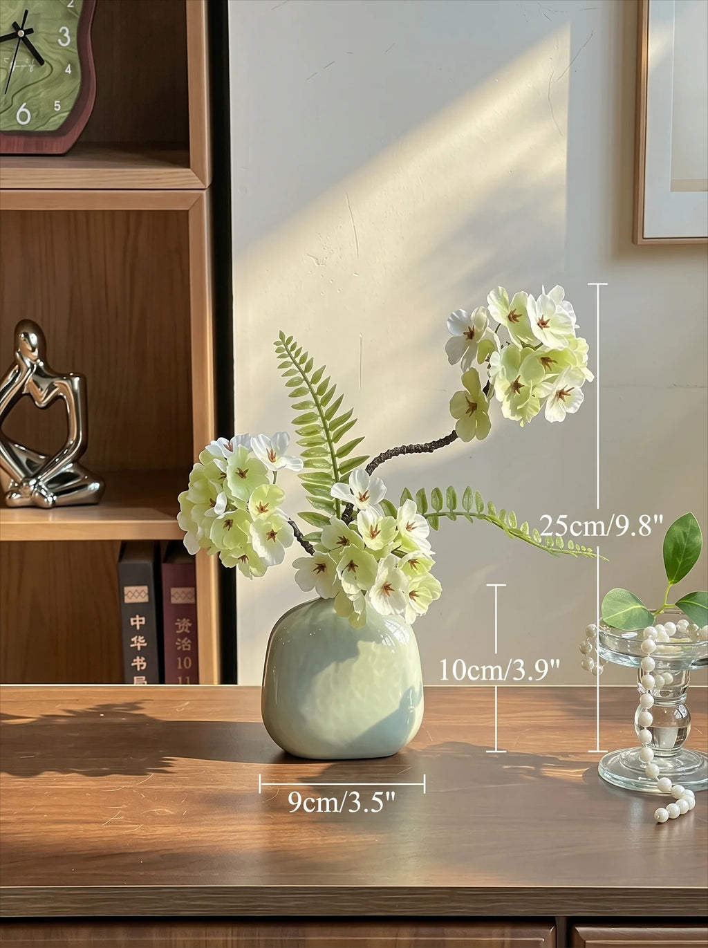 Minimalist Fresh-Looking Plumbago Mini Artificial Floral Arrangement