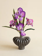 Luxury Royal Purple Iris Faux Floral Arrangement