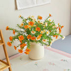 Composition florale fausse Marguerite coucher de soleil minimaliste pour table