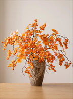 Warm Terracotta Fortune Cluster Faux Floral Arrangement