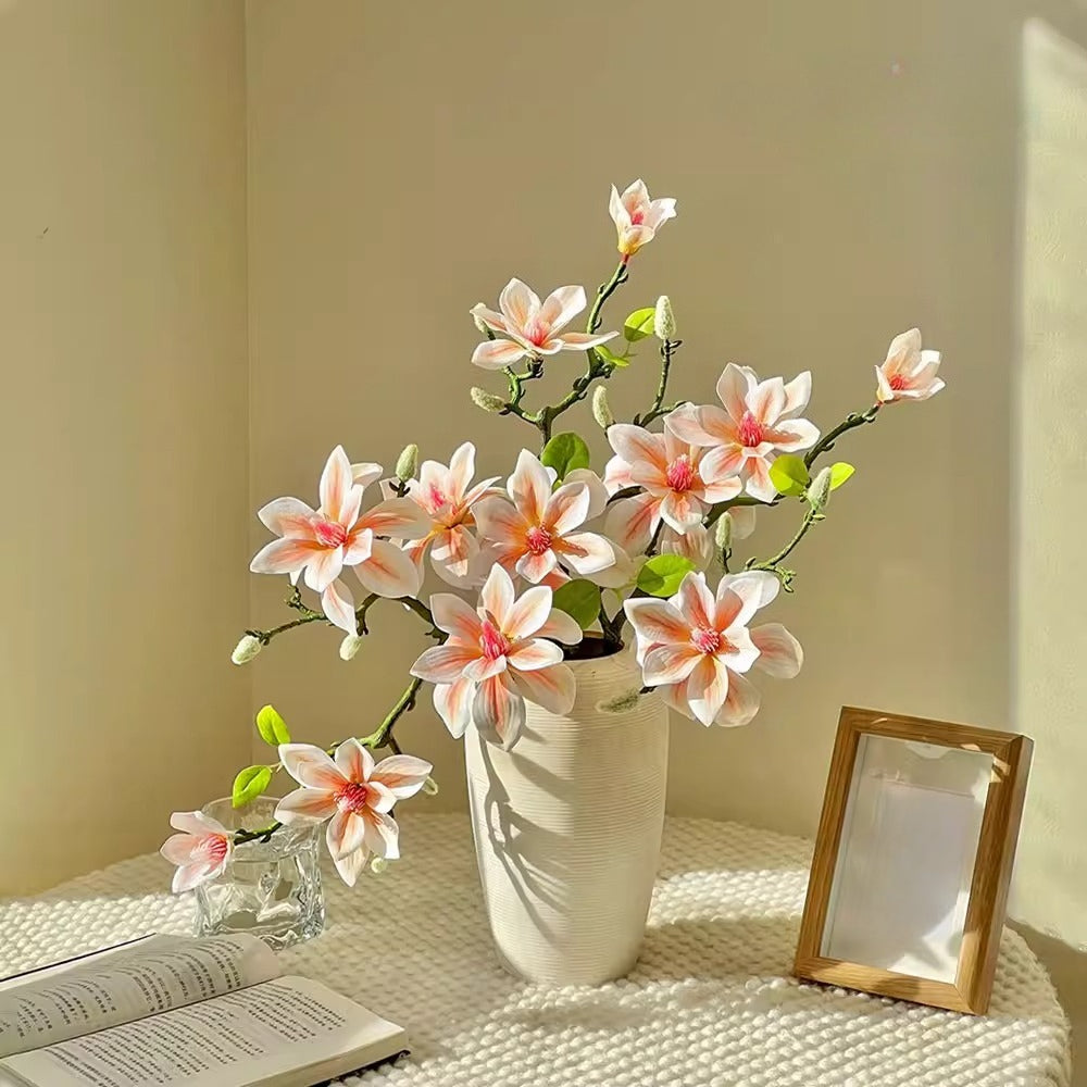 Luxe Ombré Magnolia Tabletop Faux Floral Arrangement