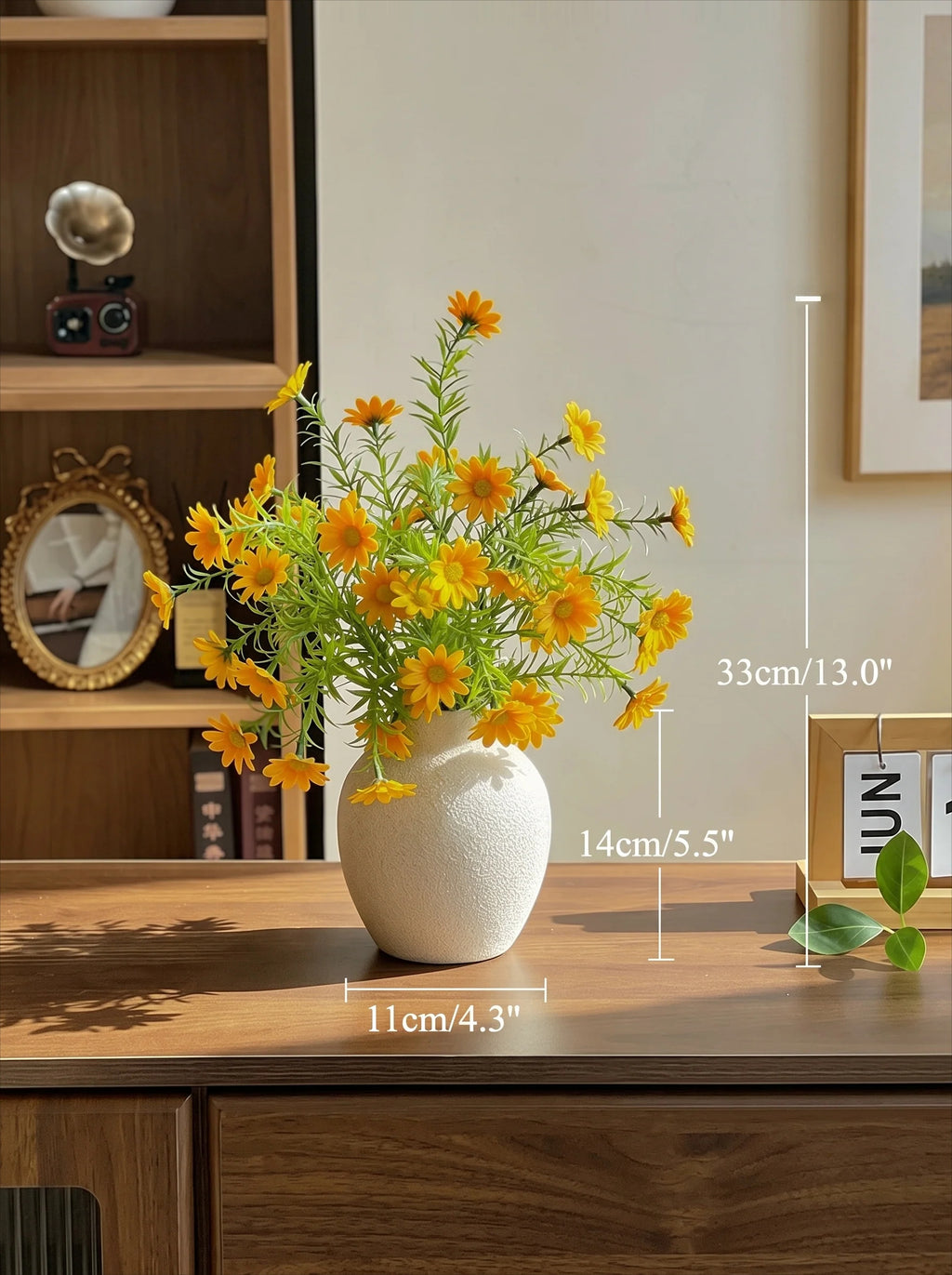 Rustikaler Luxus Kamillen-Margeriten Künstliches Blumenarrangement